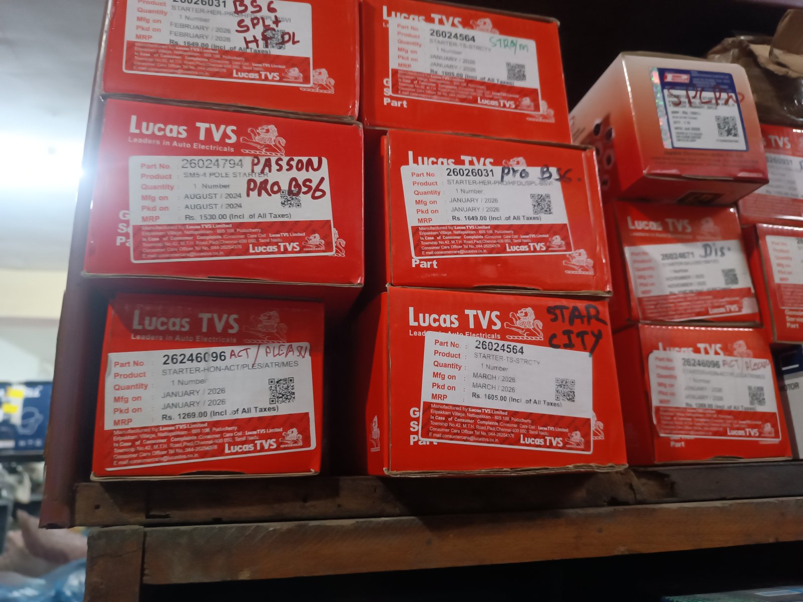 Lucas TVS Starter Motor